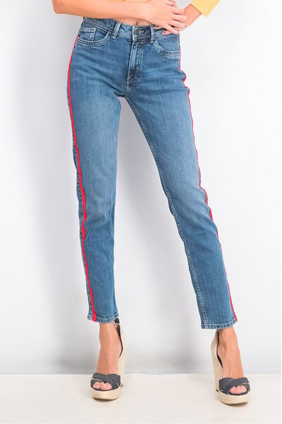 Esprit Women Slim Fit Stretchable Washed Denim, Blue