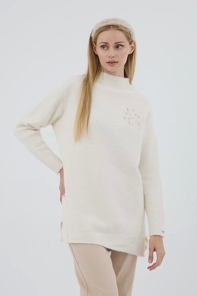 ladrans Stand Collar Soft Knitwear Sweater