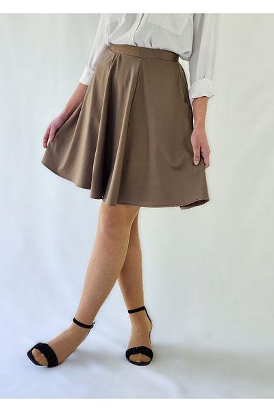 YAXİ Camel Elastic Six Piece Diver's Bellows Skirt