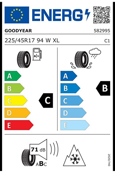 Goodyear 225/45R17 94W XL Eagle Sport 4 Seasons FP Oto 4 Mevsim Lastiği (ÜRETİM: 2025)