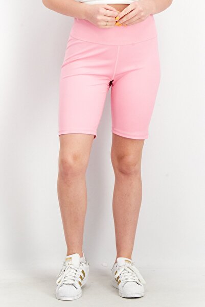 adidas Women Tight Fit Solid Biker Tights Shorts, Pink