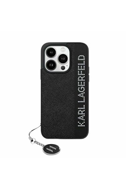 Karl Lagerfeld Калъф за iPhone 15 Pro, Karl Lagerfeld, Saffiano Rhinestones&C...