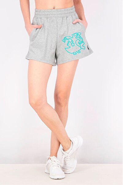 Puma Women Sportswear Fit Training Shorts, Grey Heather