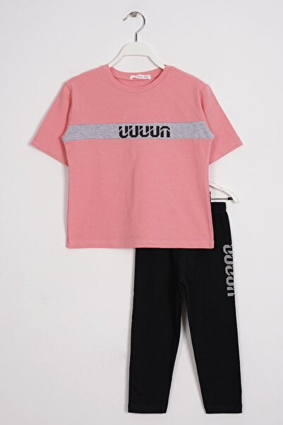 zepkids okrugla kragna Kratki rukavi sa natpisima Štampano Set tajica za devo...