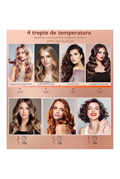 FadeBlade Αυτόματο Μπούκλα Μαλλιών Curlmaster Pro, Χρυσό