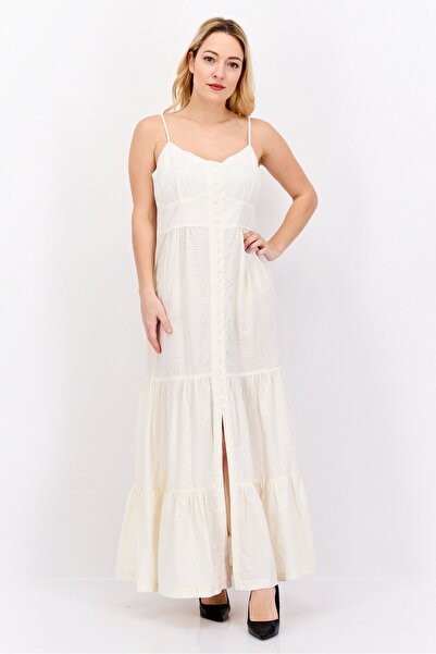 Esprit فستان ماكسي كاجوال نسائي، أبيض عاجي