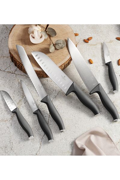 Berlinger Stainless Steel Knife Set 6 Pcs. Anthracite Collection