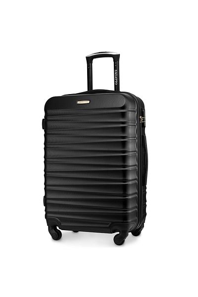zagatto Cărucior ® Zg501 M, 60l, 65x42x26 cm, negru, 4 roți la 360°, mâner telescopic
