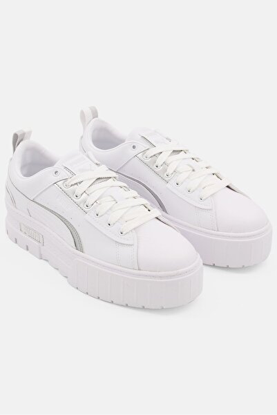 Puma حذاء Mayze Ut المعدني للنساء للأنشطة الخارجية برباط، أبيض