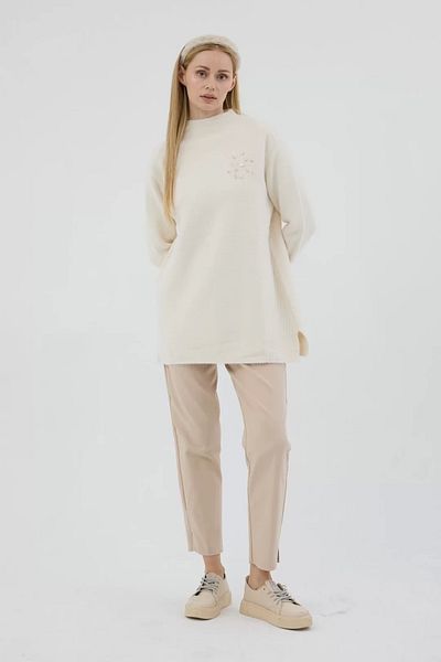 ladrans Stand Collar Soft Knitwear Sweater