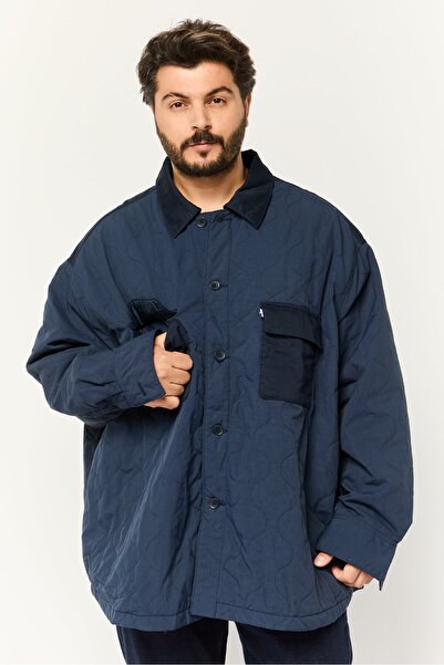 Levi's قميص جاكيت مبطن للرجال، أزرق داكن