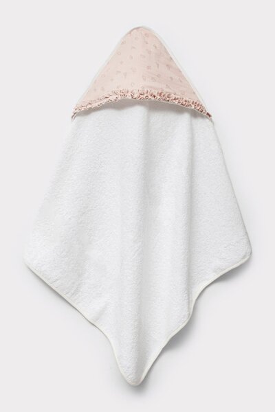 Cassiope Kapüşonlu Banyo Seti Şampuan Hediyeli 4 Parça Hediye Kutulu Kız Bebek Bornoz Seti