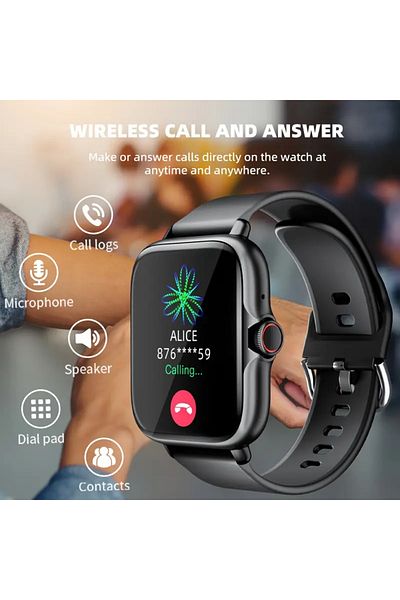 MACON IWO 8 Sport Smart Watch – Fitness Tracker with Heart Rate Monitor – White