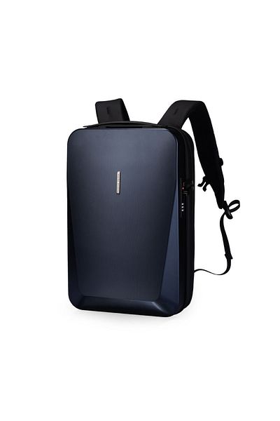 Mark Ryden Men's backpack Mark Ryden Smart, 17.3 Laptop, waterproof USB and micro USB, TSA, MR7612 Navy blue