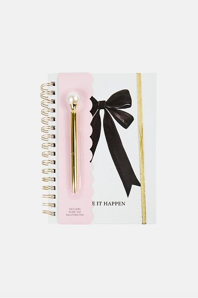 Votum Make It Happen Spring Journal With Pen, Ivory