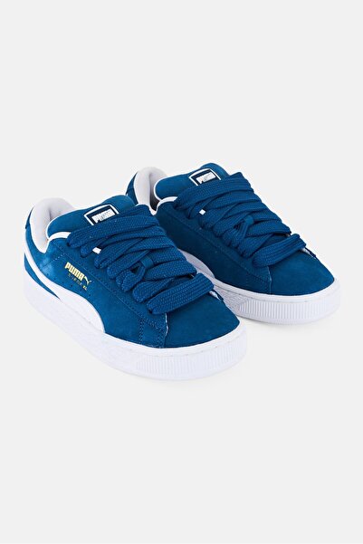 Puma Kids Boy Suede Xl Lace Up Outdoor Shoes, Teal Blue