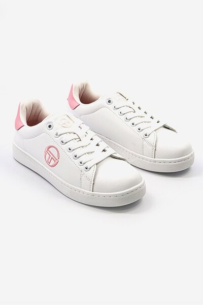 Sergio Tacchini حذاء LTX برباط للنساء من Women For Her، باللونين الأبيض والوردي