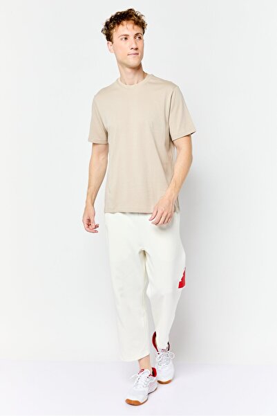 adidas Men Loose Fit Brand Logo Outdoor Sweatpants, Off White