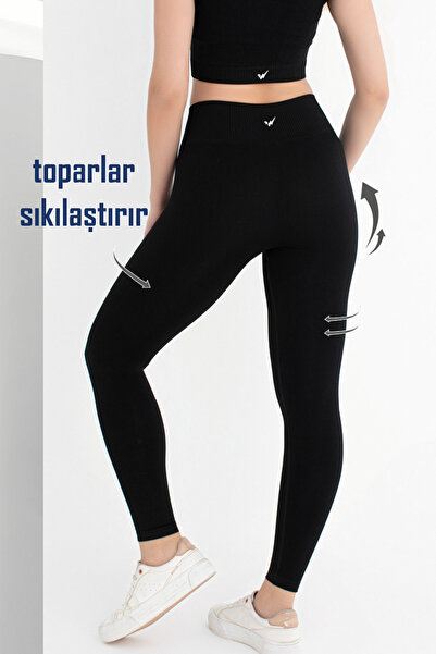 Wooster Kadın Toparlayıcı Yüksek Bel Dikişsiz Spor Tayt