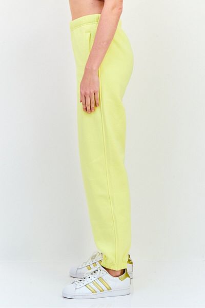 Esprit Women Regular Fit Brand Logo Sweatpants, Yellow