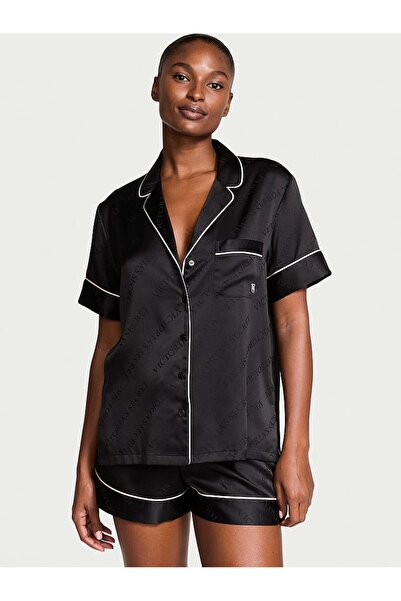 Victoria's Secret Glazed Saten Şortlu Pijama Takımı