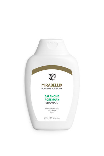 Mirabellix Arındırıcı Biberiye Şampuanı - Dökülme Karşıtı Biotin Ve Çay Ağacı Yağlı Güçlendirici Etki 300 ml