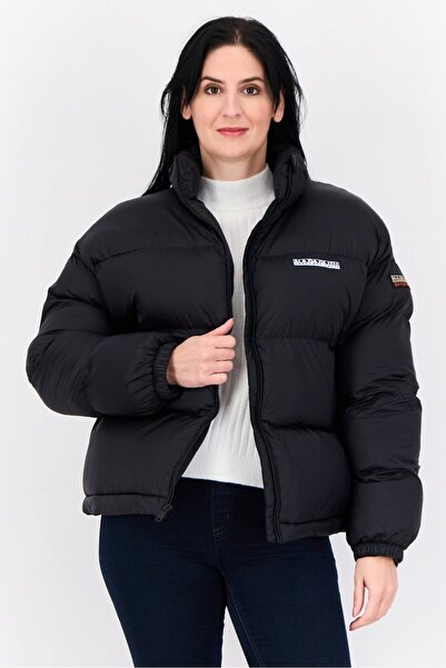 Napapijri Women Quilted Puffer Jacket, Black