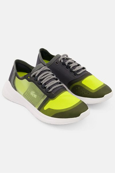 Lacoste Women Lt Fit 220 Lace Up Training Sports Shoes, Grey