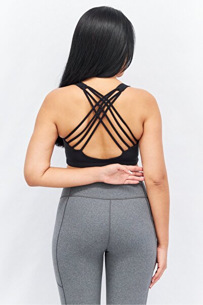 Onzie Women Non Padded Solid Sports Bra, Black