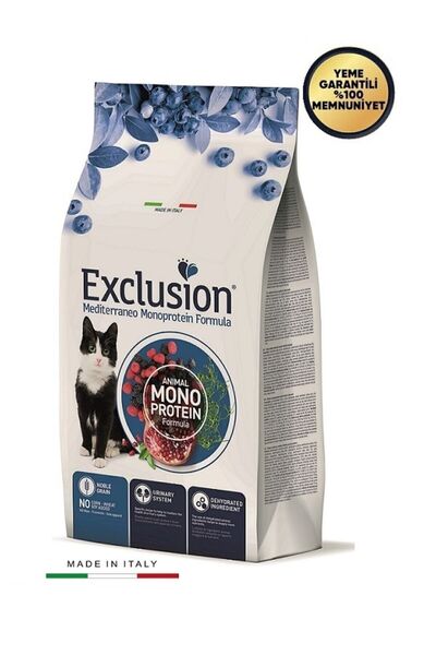 Exclusion Düşük Tahıllı Monoprotein Sığır Etli Ve Narlı Kısırlaştırılmış Kedi...