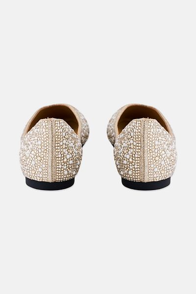 Steve Madden Women Kyrenes Slip On Flats, Gold