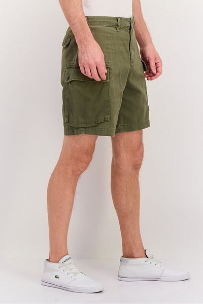 GAP Men Solid Cargo Shorts, Olive