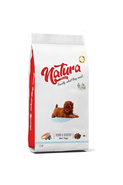 natura Somonlu Ve Yaban Mersinli Küçük Irk Yavru Köpek Kuru Maması 2.75 Kg