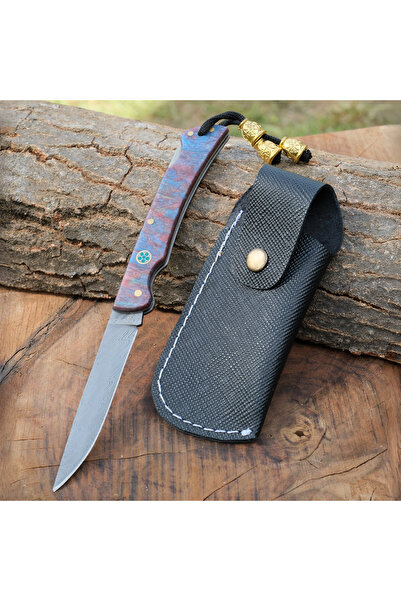 kösemehmet Katlanır Model 21 Cm - Damascus Çelik