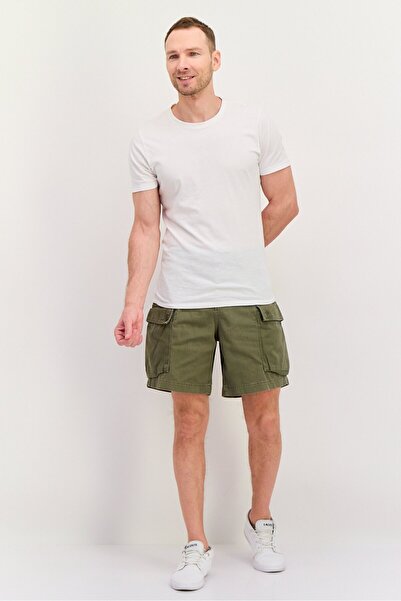 GAP Men Solid Cargo Shorts, Olive