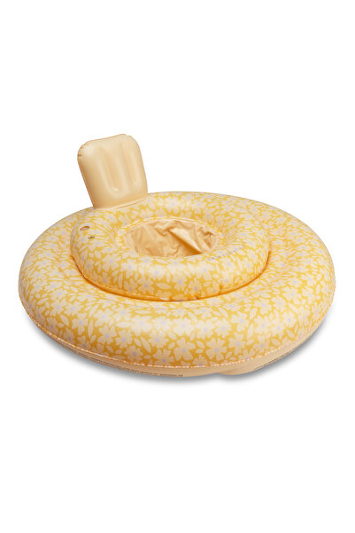 Swim Essentials Yellow Flowers Bebek Sırt Destekli Yüzme Simidi 0-1 Yaş
