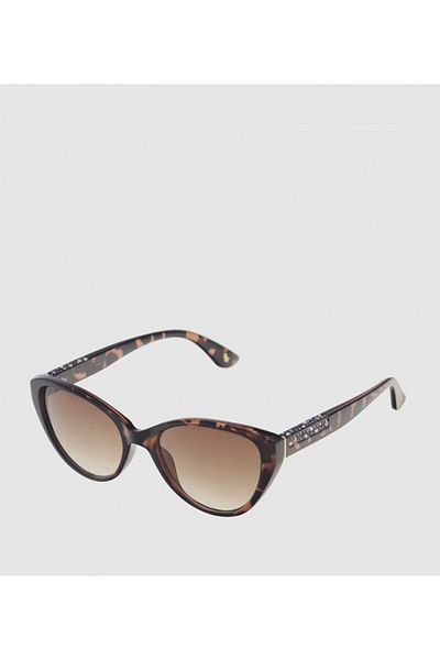 Nine West Animal Print Cateye Sunglasses