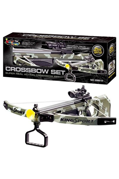 ACTION ONE Camouflage toy crossbow with infrared, size XL, 71.5x12x27 cm