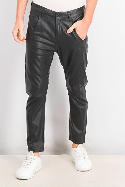 Diesel بنطلون رجالي ضيق سهل الارتداء، أسود