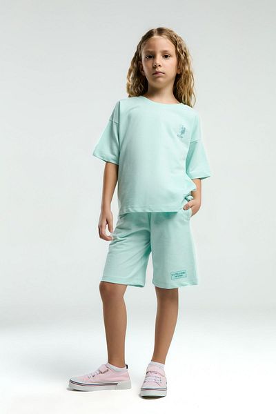 U.S. Polo Assn. U.S. Polo Assn Kids Girls Bermuda Set, 100% Cotton / 100% Cotton
