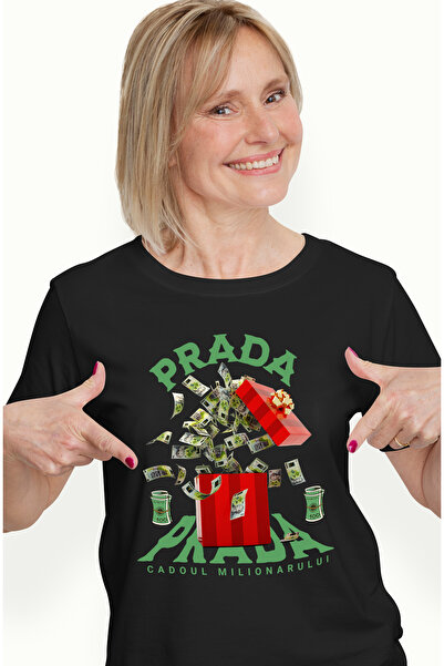 StoryGift Romania Women's T-Shirt - Millionaire's Gift, with print on the fro...