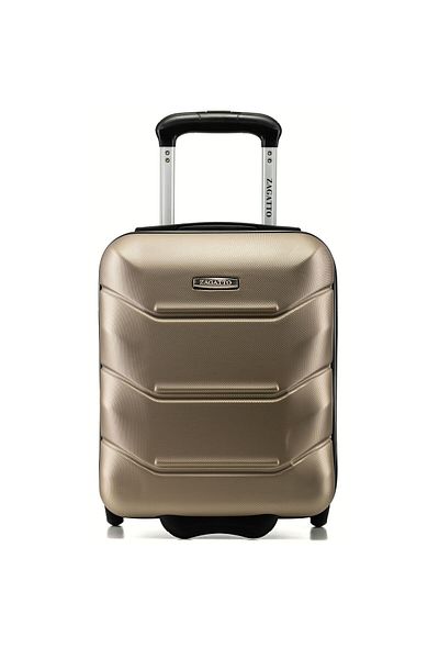 zagatto ® Troler de cabină Zg507 Abs Xs, 20l, 40x30x20 cm, galben auriu, compatibil cu Wizz Air