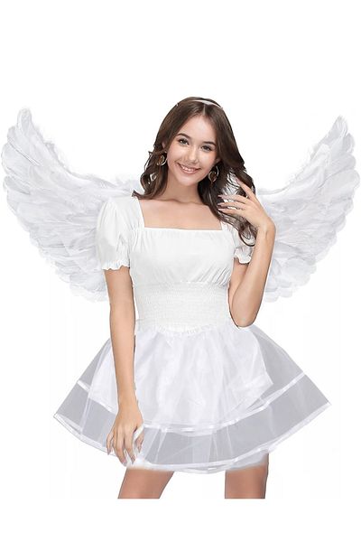 zola Set costumas pentru copii ingeras, 2 piese, fustita si aripioare, 3 ani +