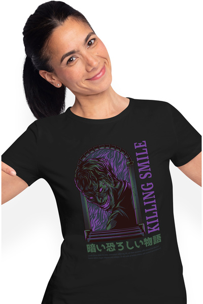 StoryGift Romania Tricou Femei Cu Monstru In Intuneric, Chip Uman Horror, Tex...