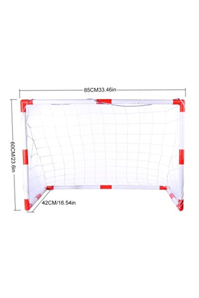 ACTION ONE 2-in-1 football goal, red/white
