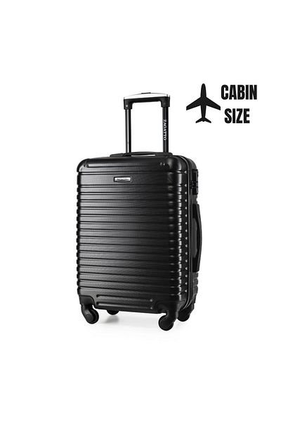 zagatto ® Troler de cabină Zg506 C, 35l, 55x40x20 cm, negru, 4 roți la 360°, Wizz/Ryanair