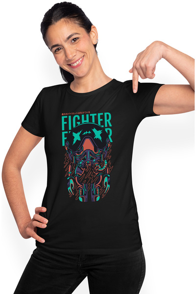 StoryGift Romania Tricou Femei Cu Robot Bizar Cu Maini Si Picioare, Adidasi C...