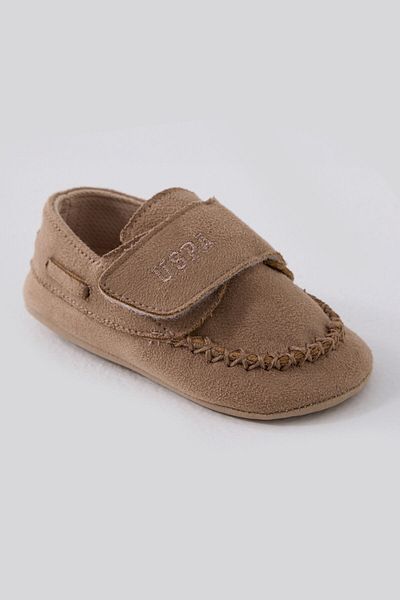 U.S. Polo Assn. Baby Boy Brown Baby Shoes