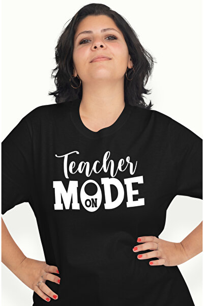 StoryGift Romania Tricou Femei cu textul in engleza "Teacher mode on" - modul...