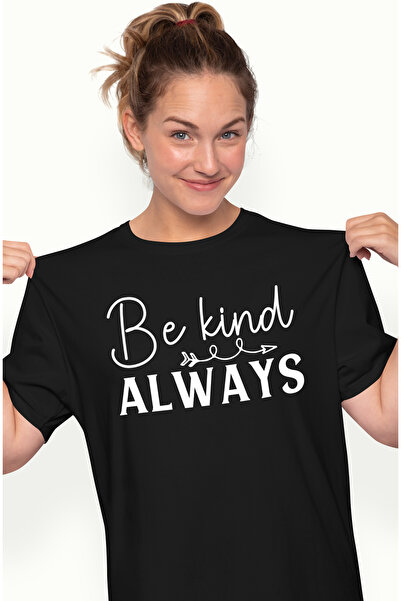 StoryGift Romania Tricou Femei cu textul in engleza "Be kind. Always" - fii b...